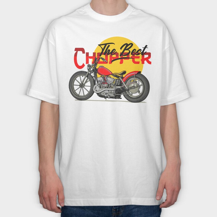 The Best Chopper, Tricou Oversize Barbati (Unisex)