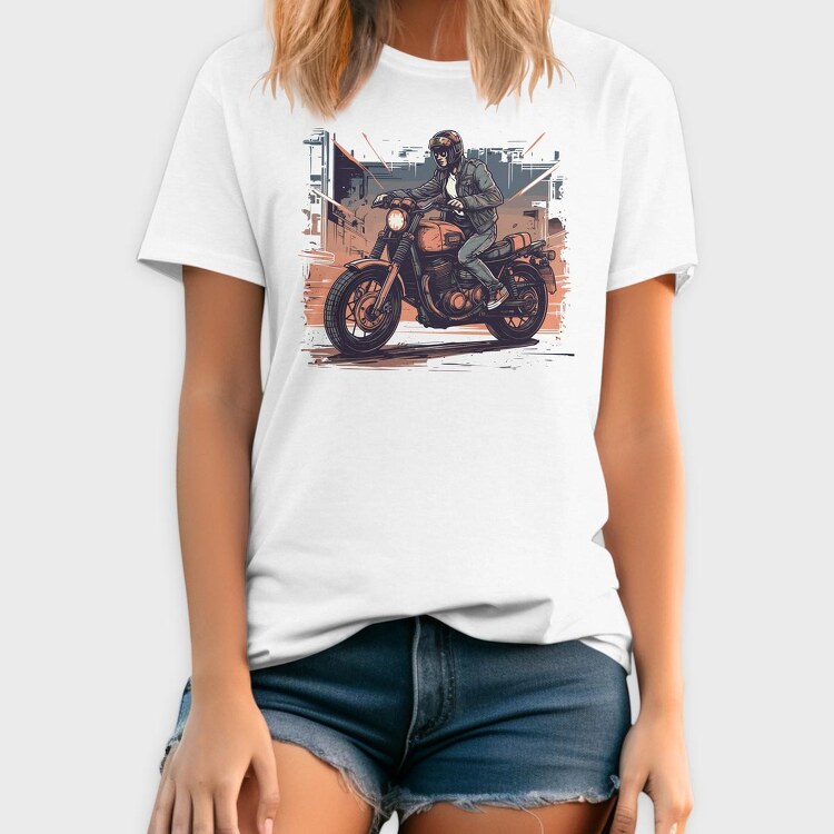 Comic Rider Motorcycle, Tricou Barbati (Unisex)