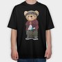 Teddy Bandana Style, Tricou Oversize Barbati (Unisex)