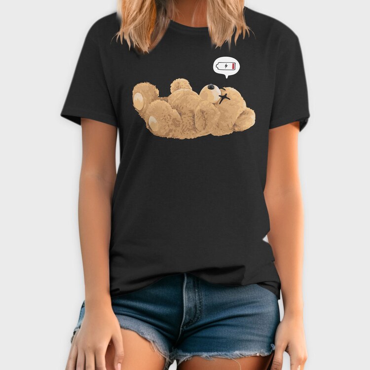Teddy Bear Battery Low, Tricou Barbati (Unisex)