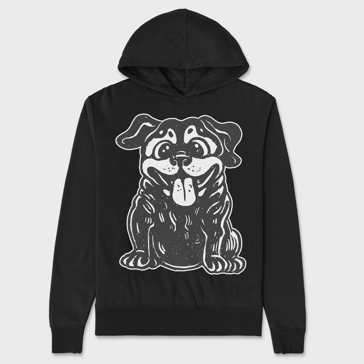 Funny Blackdog, Hanorac Oversize Barbati (Unisex)