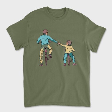 Tricou Barbati (Unisex), Father And Son Bikes