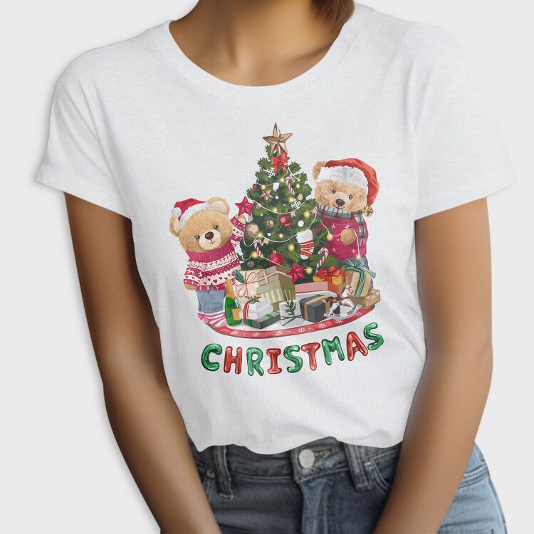 Christmas Teddy Bear 1, Tricou Femei