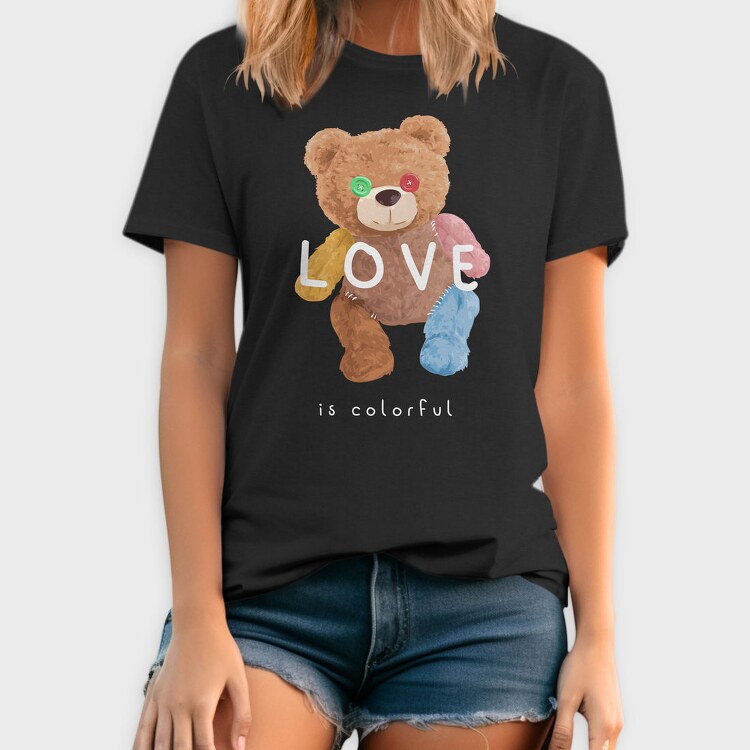 Teddy Bear Love, Tricou Barbati (Unisex)
