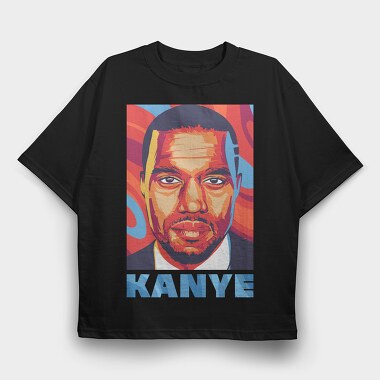 Kanye Wave, Tricou Oversize Barbati (Unisex)