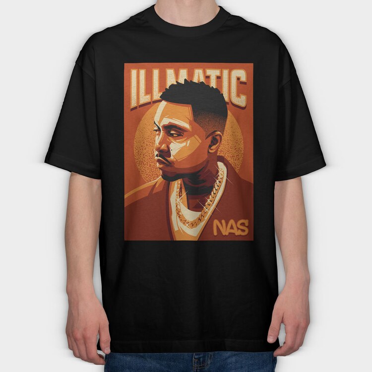 Illmatic Nas, Tricou Oversize Barbati (Unisex)