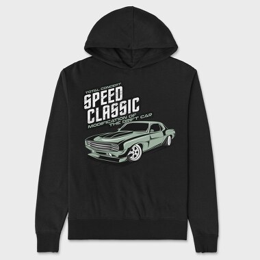 Speed Classic the Drift Car, Hanorac Oversize Barbati (Unisex)