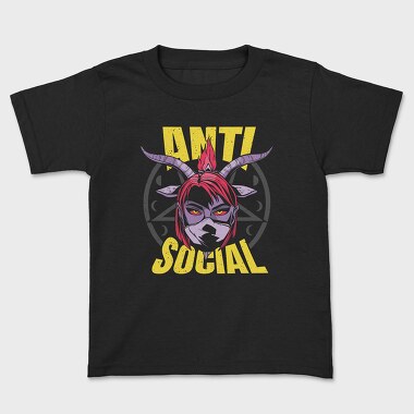 Tricou Copii, Anti Social Diabolic Girl