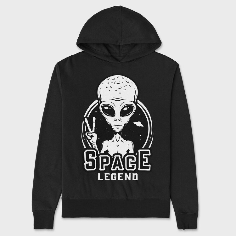 Alien Peace Space, Hanorac Oversize Barbati (Unisex)