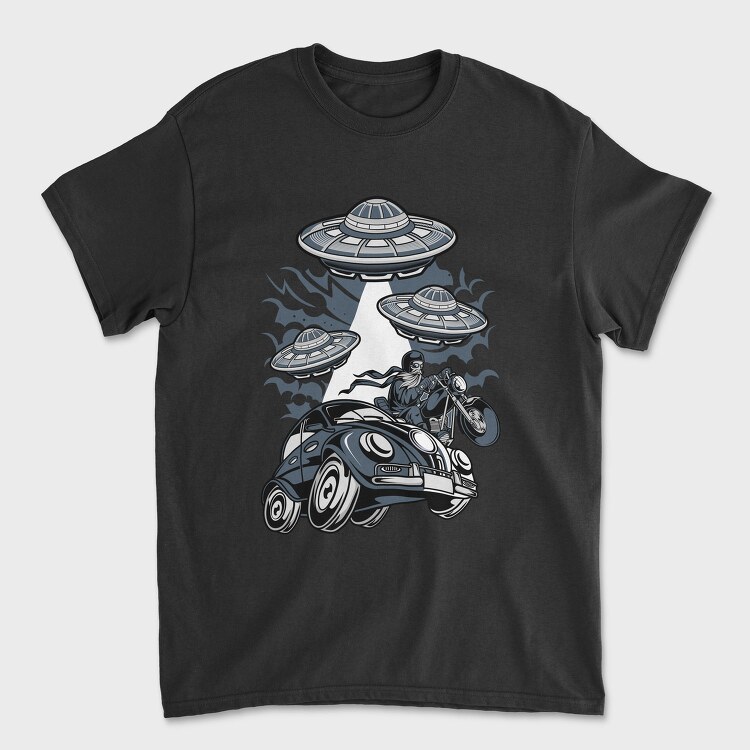 Alien Ride, Tricou Barbati (Unisex)