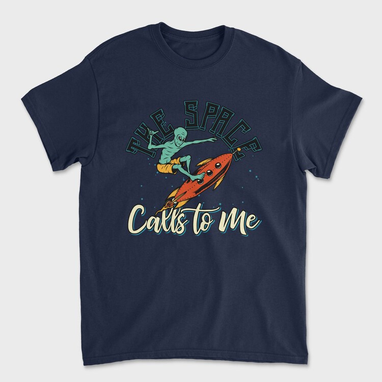 Alien Space Call Me, Tricou Barbati (Unisex)
