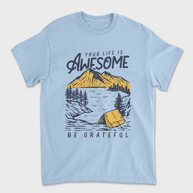 Awesome Camping Vibes, Tricou Barbati (Unisex)
