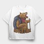 Bear Adventure Hike, Tricou Oversize Barbati (Unisex)