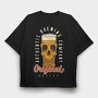 Beer Skull Original, Tricou Oversize Barbati (Unisex)