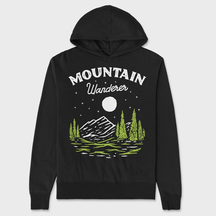 Pine Forest Stroll, Hanorac Oversize Barbati (Unisex)