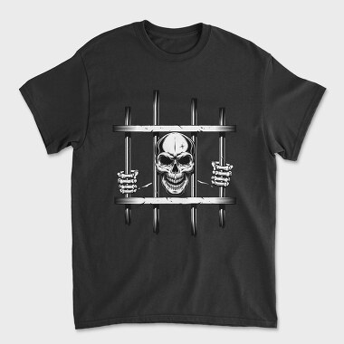 Prison Skull, Tricou Barbati (Unisex)