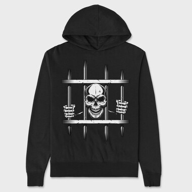 Prison Skull, Hanorac Oversize Barbati (Unisex)