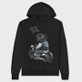 Pug Street Rider, Hanorac Oversize Barbati (Unisex)