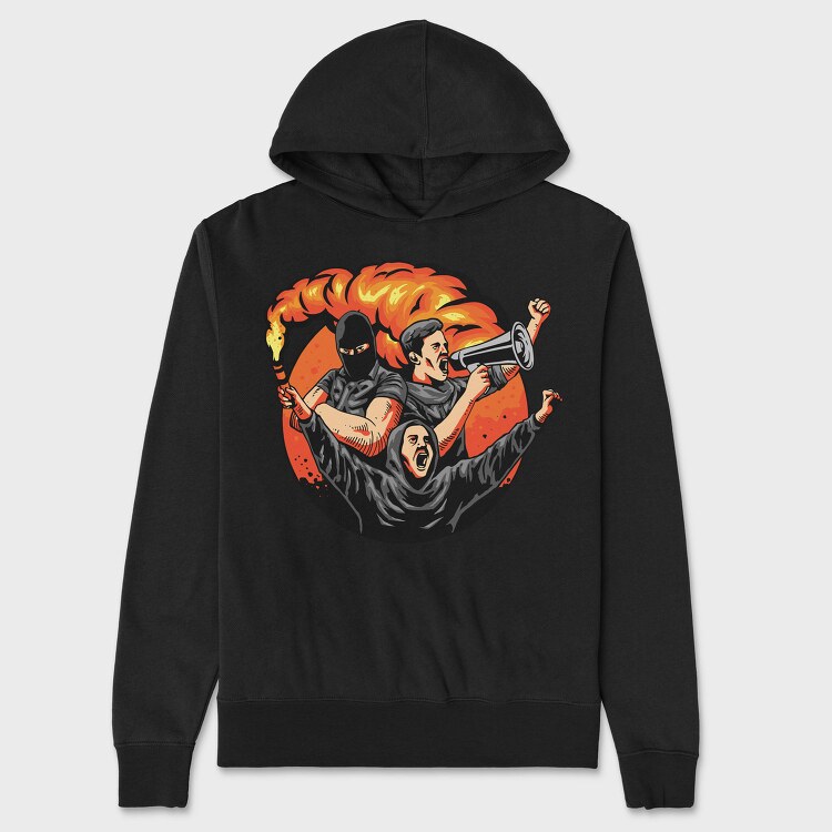 Revolutionary Fire, Hanorac Oversize Barbati (Unisex)