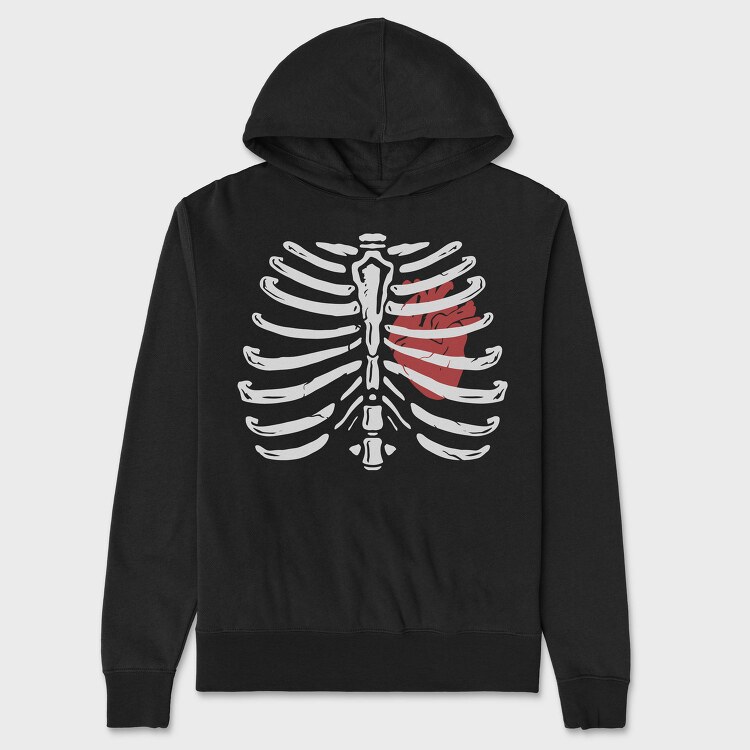 Ribcage Heart, Hanorac Oversize Barbati (Unisex)