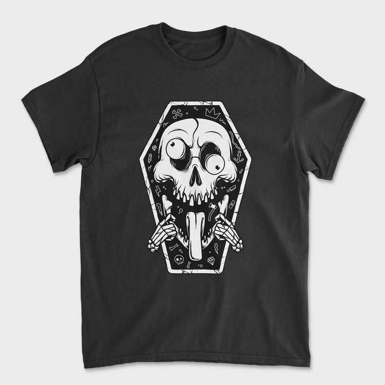 Skull Coffin Vibes, Tricou Barbati (Unisex)