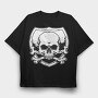 Skull Crossbones Shield, Tricou Oversize Barbati (Unisex)