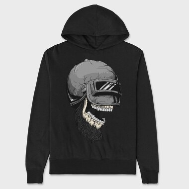 Skull Helmet Rider, Hanorac Oversize Barbati (Unisex)