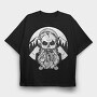 Skull Mountain Pipe, Tricou Oversize Barbati (Unisex)