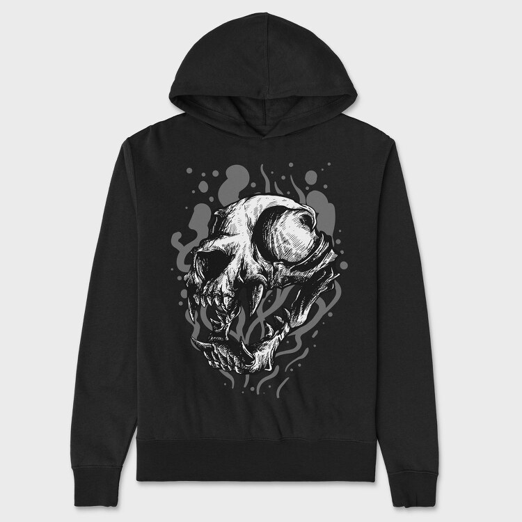 Skull Smoke, Hanorac Oversize Barbati (Unisex)