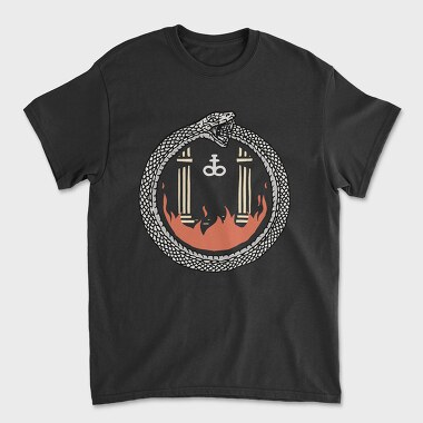 Snake Fire Symbol, Tricou Barbati (Unisex)