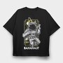 Space Banana Peace, Tricou Oversize Barbati (Unisex)