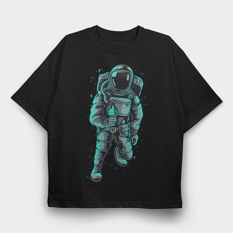 Space Ice Cream, Tricou Oversize Barbati (Unisex)