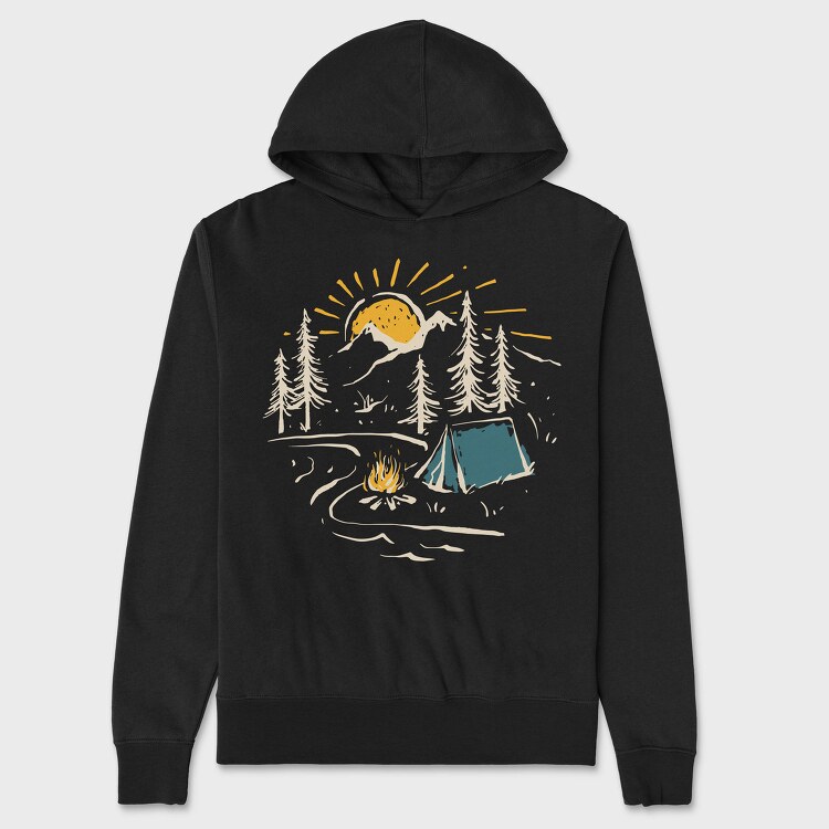 Campfire Dreams, Hanorac Oversize Barbati (Unisex)