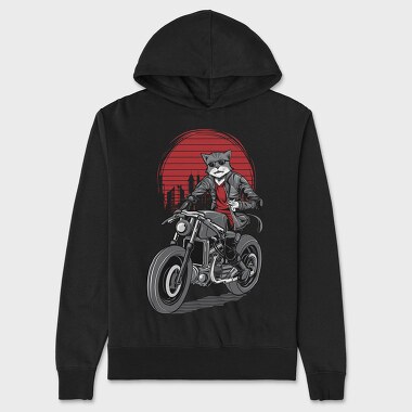 Cat Rider, Hanorac Oversize Barbati (Unisex)
