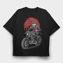Cat Rider, Tricou Oversize Barbati (Unisex)