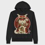 Cat Samurai Armor, Hanorac Oversize Barbati (Unisex)