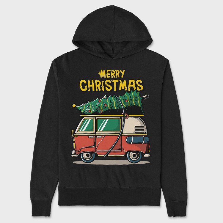 Christmas Van Ride, Hanorac Oversize Barbati (Unisex)