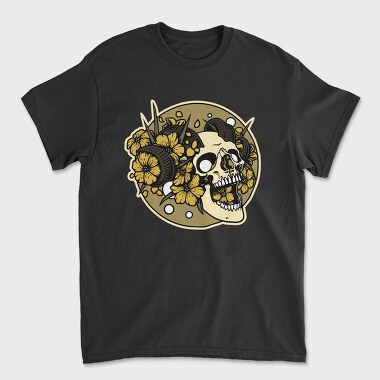 Day Of The Dead Skull, Tricou Barbati (Unisex)