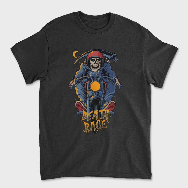 Death Race Skull, Tricou Barbati (Unisex)