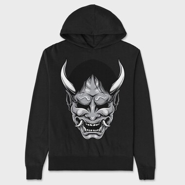 Demon Horns Grin, Hanorac Oversize Barbati (Unisex)