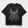 Demon Skull Horns, Tricou Oversize Barbati (Unisex)
