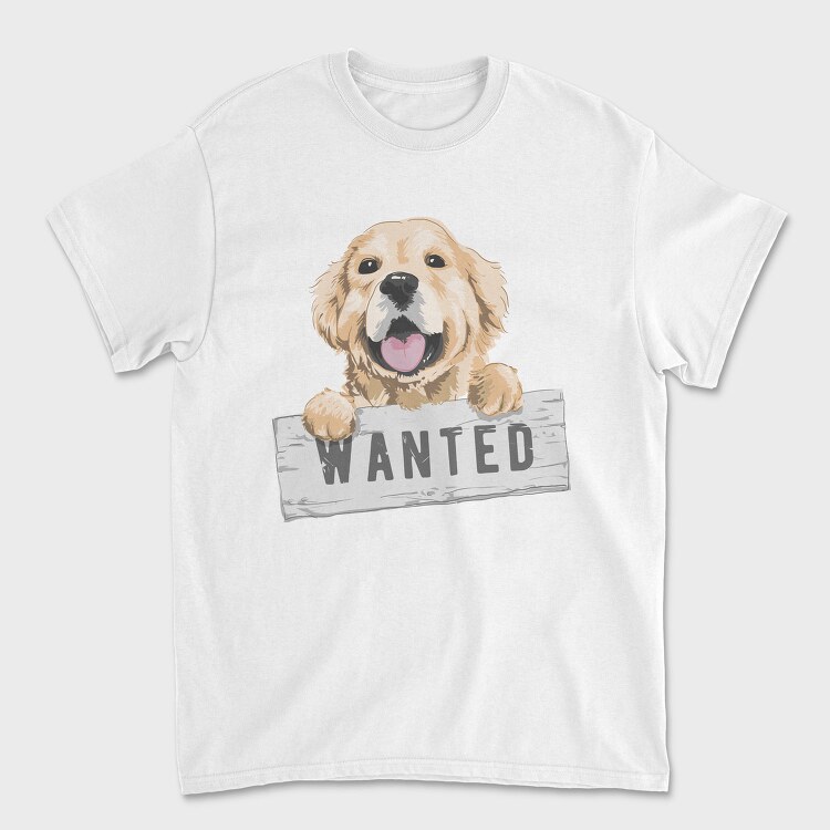 Dog Wanted Sign, Tricou Barbati (Unisex)