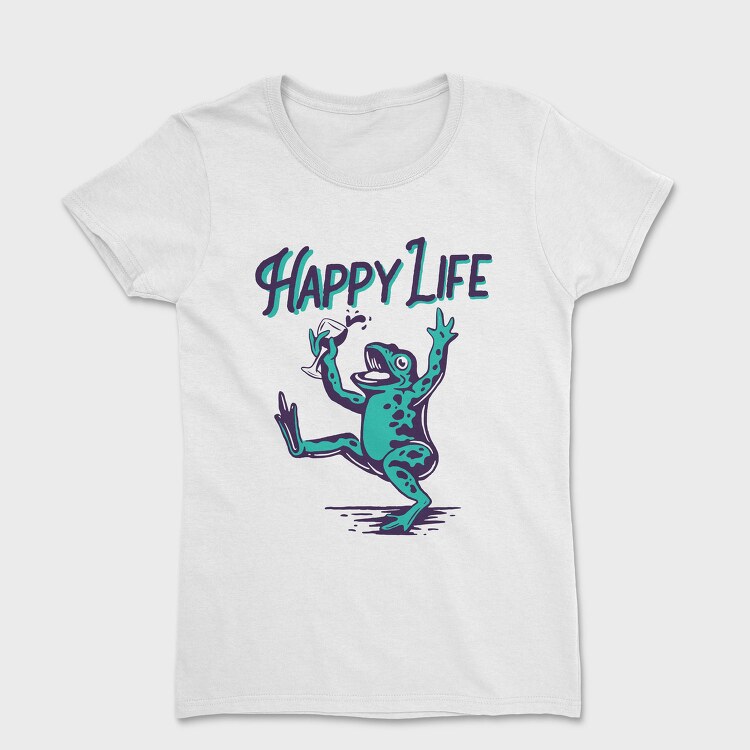 Frogs Happy Life, Tricou Femei