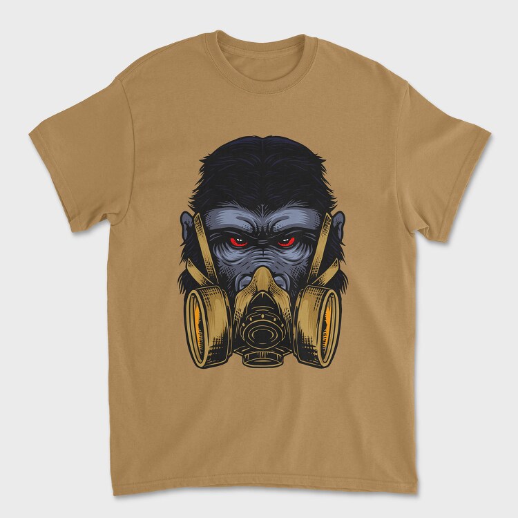 Gas Mask Gorilla, Tricou Barbati (Unisex)