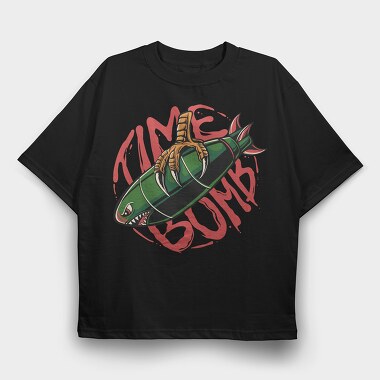 Green Claw Bomb, Tricou Oversize Barbati (Unisex)