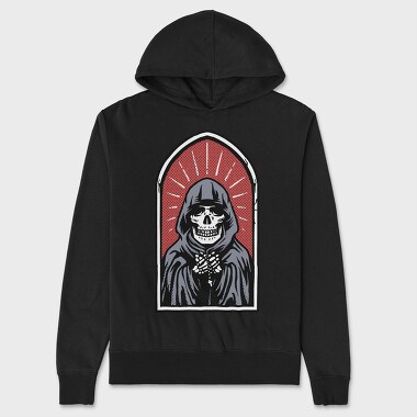 Grim Reaper Halo 1, Hanorac Oversize Barbati (Unisex)