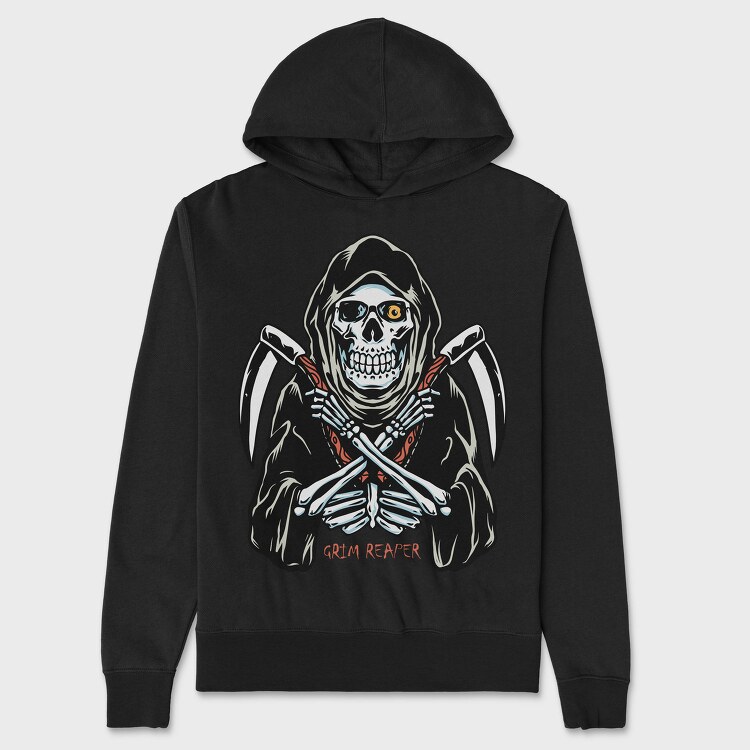 Grim Reaper Strike 1, Hanorac Oversize Barbati (Unisex)