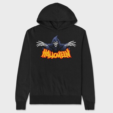 Halloween Grim Reaper, Hanorac Oversize Barbati (Unisex)