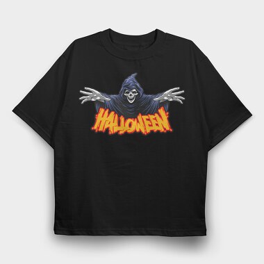 Halloween Grim Reaper, Tricou Oversize Barbati (Unisex)