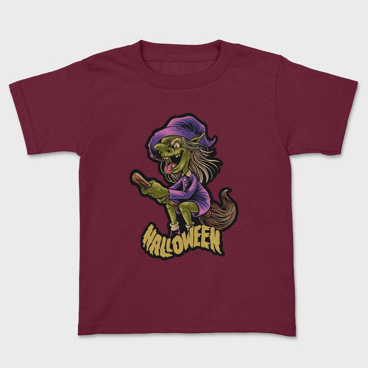 Halloween Witch Broom, Tricou Copii